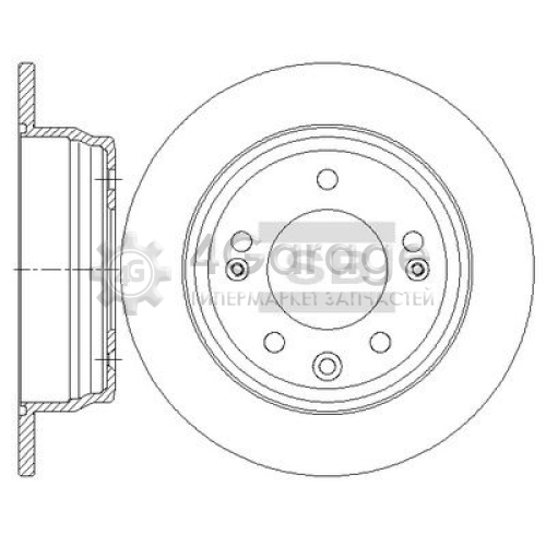 Hi-Q (SANGSIN) SD1081 Тормозной диск