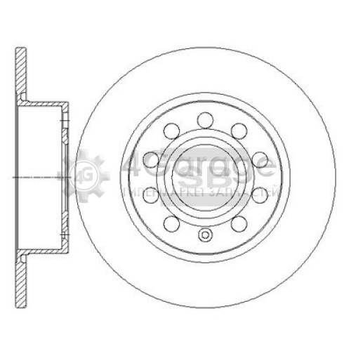 Hi-Q (SANGSIN) SD5406 Тормозной диск