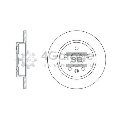 Hi-Q (SANGSIN) SD3032 Тормозной диск