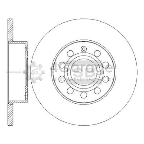 Hi-Q (SANGSIN) SD5407 Тормозной диск