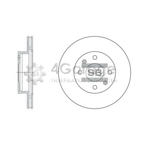 Hi-Q (SANGSIN) SD2010 Тормозной диск