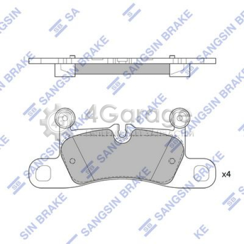 Hi-Q (SANGSIN) SP2319 Комплект тормозных колодок задние