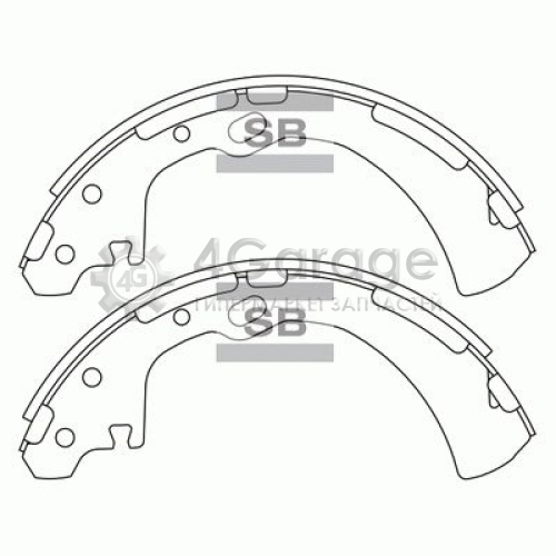 Hi-Q (SANGSIN) SA172 Комплект тормозных колодок