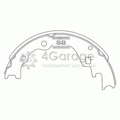 Hi-Q (SANGSIN) SA044 Комплект тормозных колодок