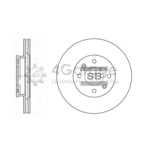 Hi-Q (SANGSIN) SD2028 Тормозной диск