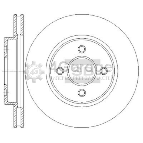 Hi-Q (SANGSIN) SD4253 Тормозной диск