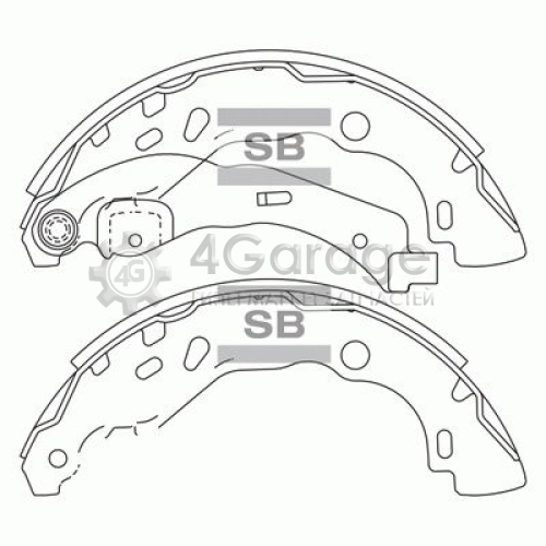 Hi-Q (SANGSIN) SA177 Комплект тормозных колодок