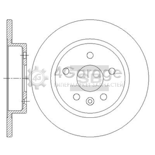 Hi-Q (SANGSIN) SD3044 Тормозной диск