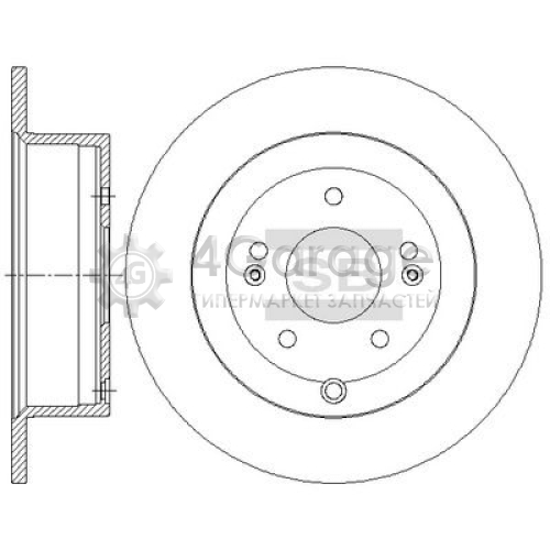 Hi-Q (SANGSIN) SD1082 Тормозной диск