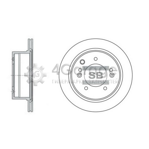 Hi-Q (SANGSIN) SD2013 Тормозной диск