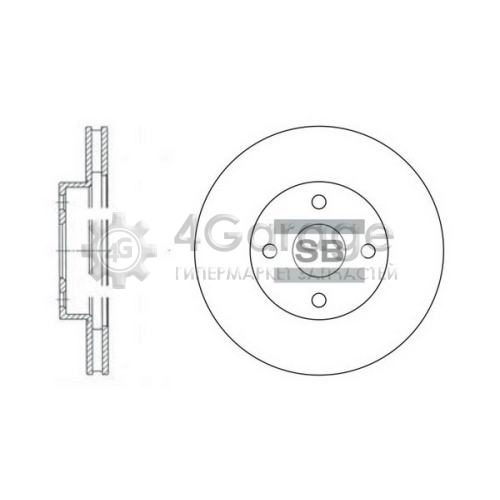 Hi-Q (SANGSIN) SD4008 Тормозной диск