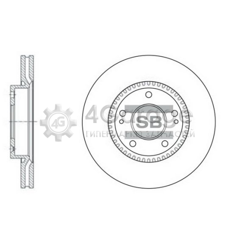 Hi-Q (SANGSIN) SD1056 Тормозной диск