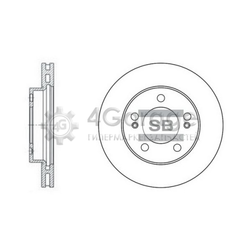 Hi-Q (SANGSIN) SD3024 Тормозной диск