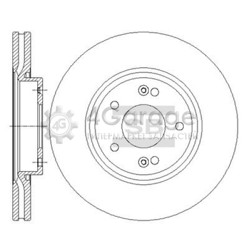 Hi-Q (SANGSIN) SD1086 Тормозной диск