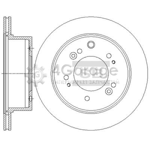 Hi-Q (SANGSIN) SD2056 Тормозной диск