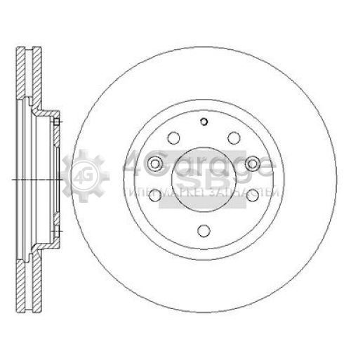 Hi-Q (SANGSIN) SD4414 Тормозной диск