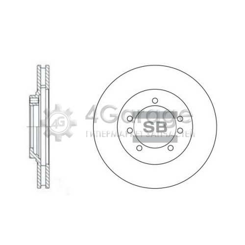 Hi-Q (SANGSIN) SD1027 Тормозной диск