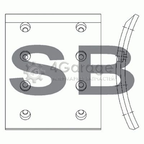 Hi-Q (SANGSIN) SL213 Комплект тормозных башмаков барабанные тормоза