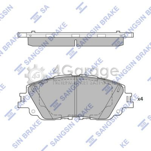 Hi-Q (SANGSIN) SP4275 Комплект тормозных колодок передние