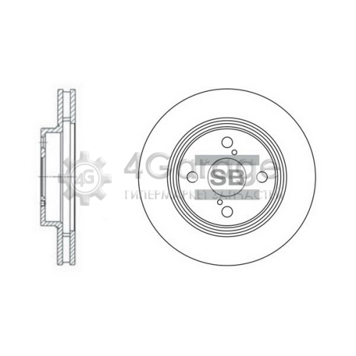 Hi-Q (SANGSIN) SD4006 Тормозной диск