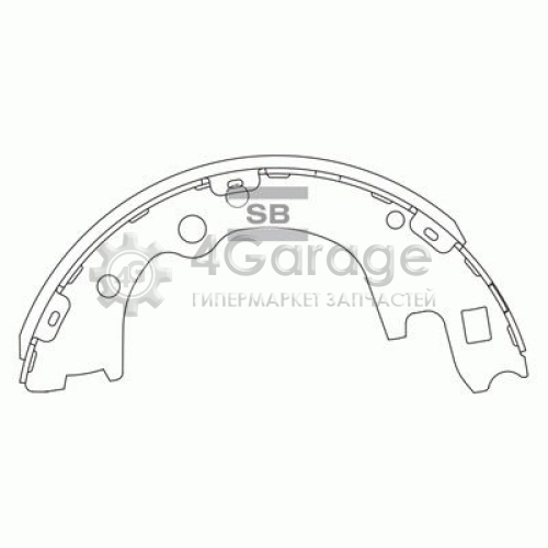 Hi-Q (SANGSIN) SA135 Комплект тормозных колодок
