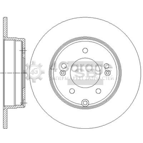 Hi-Q (SANGSIN) SD1084 Тормозной диск