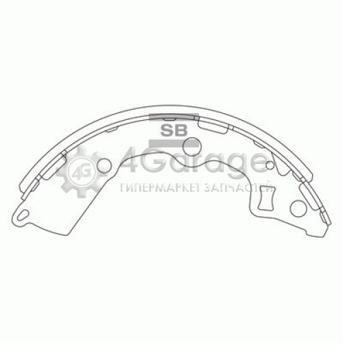 Hi-Q (SANGSIN) SA154 Комплект тормозных колодок