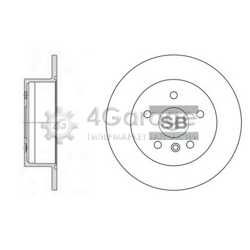 Hi-Q (SANGSIN) SD4016 Тормозной диск