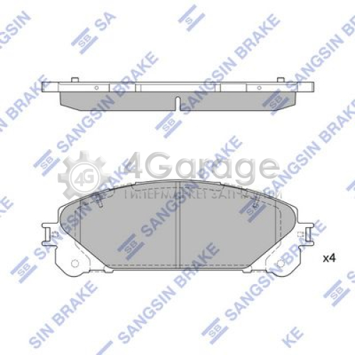 Hi-Q (SANGSIN) SP2137 Комплект тормозных колодок передние