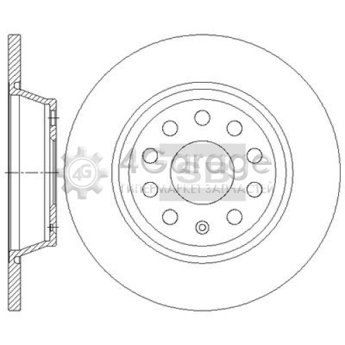 Hi-Q (SANGSIN) SD5414 Тормозной диск