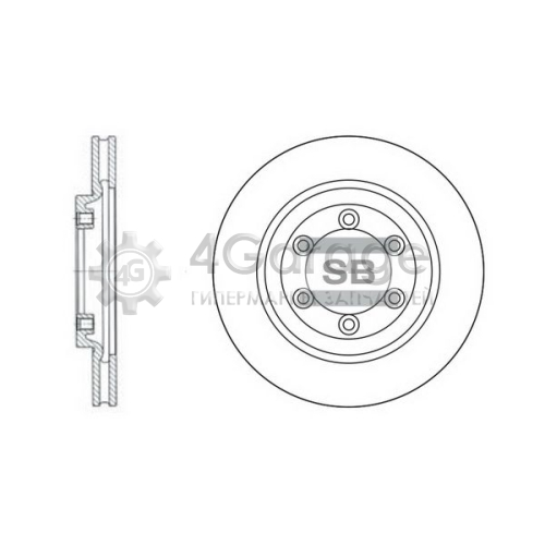 Hi-Q (SANGSIN) SD3015 Тормозной диск