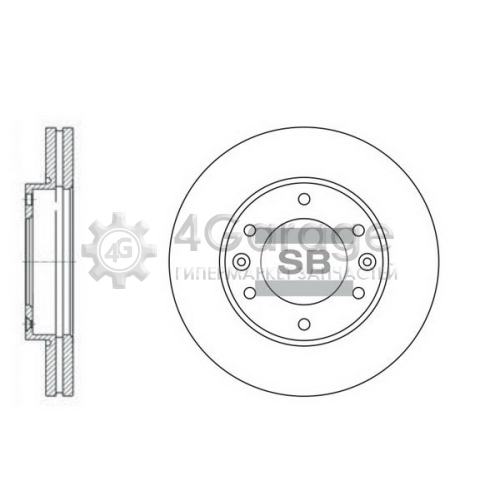 Hi-Q (SANGSIN) SD1031 Тормозной диск