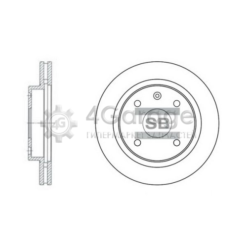 Hi-Q (SANGSIN) SD3009 Тормозной диск