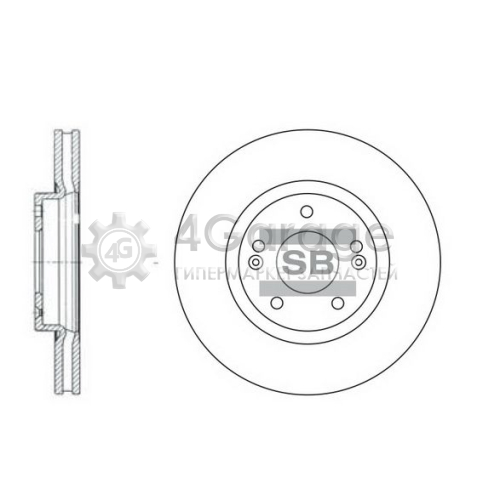 Hi-Q (SANGSIN) SD1055 Тормозной диск