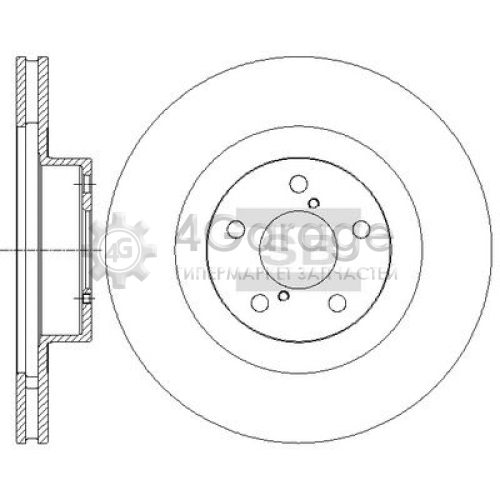 Hi-Q (SANGSIN) SD4701 Тормозной диск
