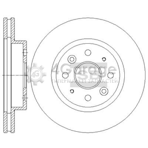 Hi-Q (SANGSIN) SD2044 Тормозной диск