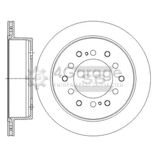 Hi-Q (SANGSIN) SD4039 Тормозной диск