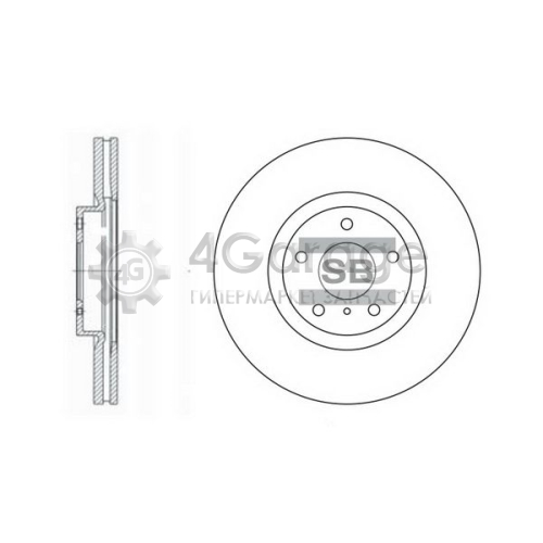 Hi-Q (SANGSIN) SD4204 Тормозной диск