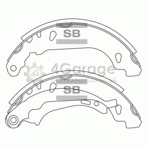 Hi-Q (SANGSIN) SA157 Комплект тормозных колодок