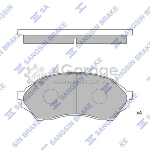 Hi-Q (SANGSIN) SP1227 Комплект тормозных колодок передний