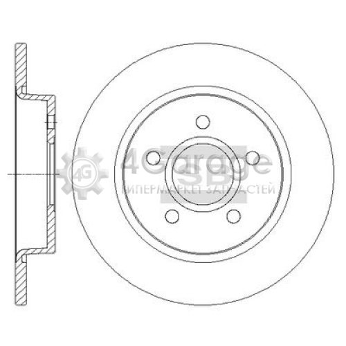 Hi-Q (SANGSIN) SD5303 Тормозной диск