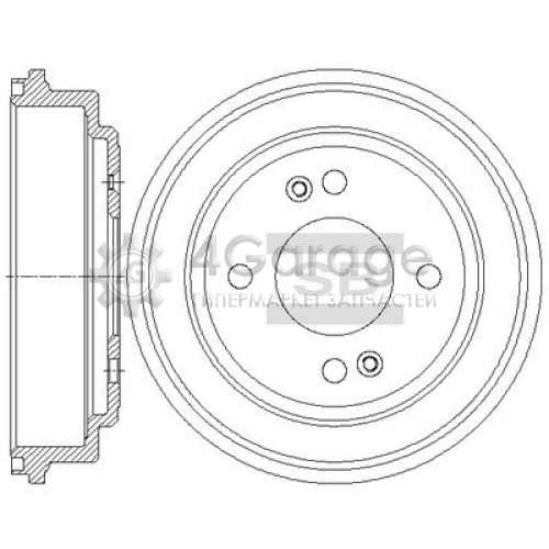 Hi-Q (SANGSIN) SD1078 Тормозной барабан