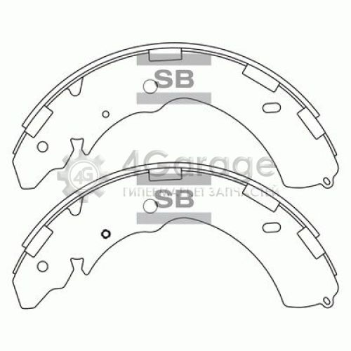 Hi-Q (SANGSIN) SA171 Комплект тормозных колодок