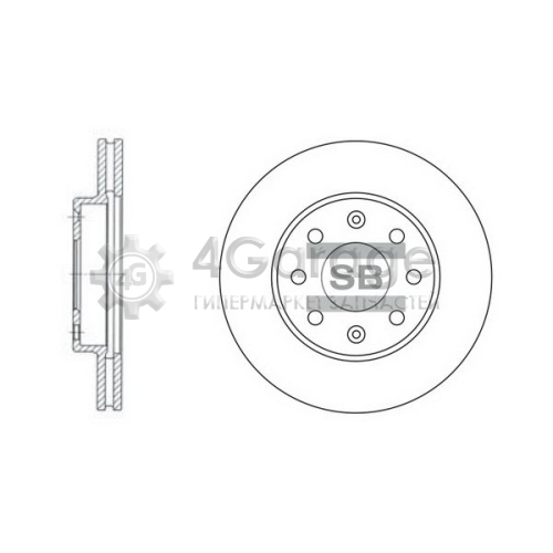 Hi-Q (SANGSIN) SD3001 Тормозной диск