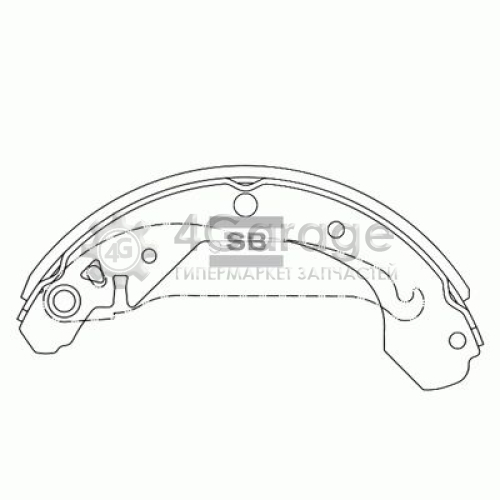 Hi-Q (SANGSIN) SA103 Комплект тормозных колодок