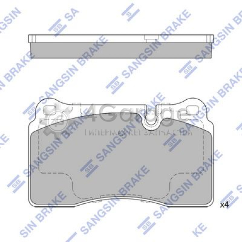 Hi-Q (SANGSIN) SP2235 Комплект тормозных колодок передние