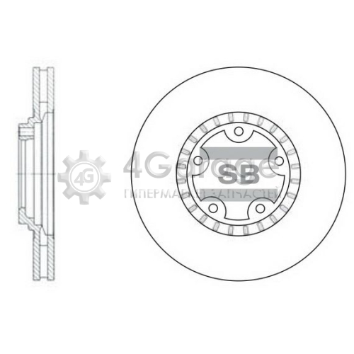 Hi-Q (SANGSIN) SD1030 Тормозной диск