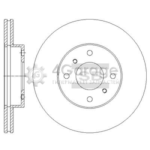Hi-Q (SANGSIN) SD4231 Тормозной диск