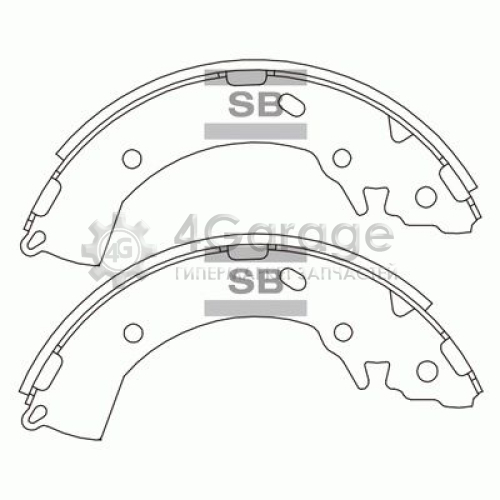Hi-Q (SANGSIN) SA133 Комплект тормозных колодок