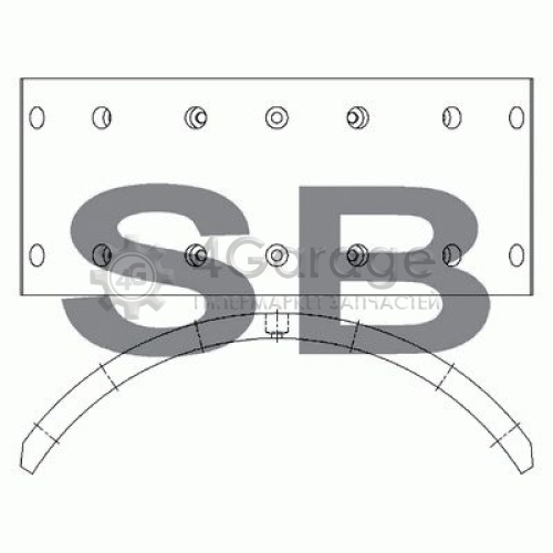 Hi-Q (SANGSIN) SL024 Комплект тормозных башмаков барабанные тормоза